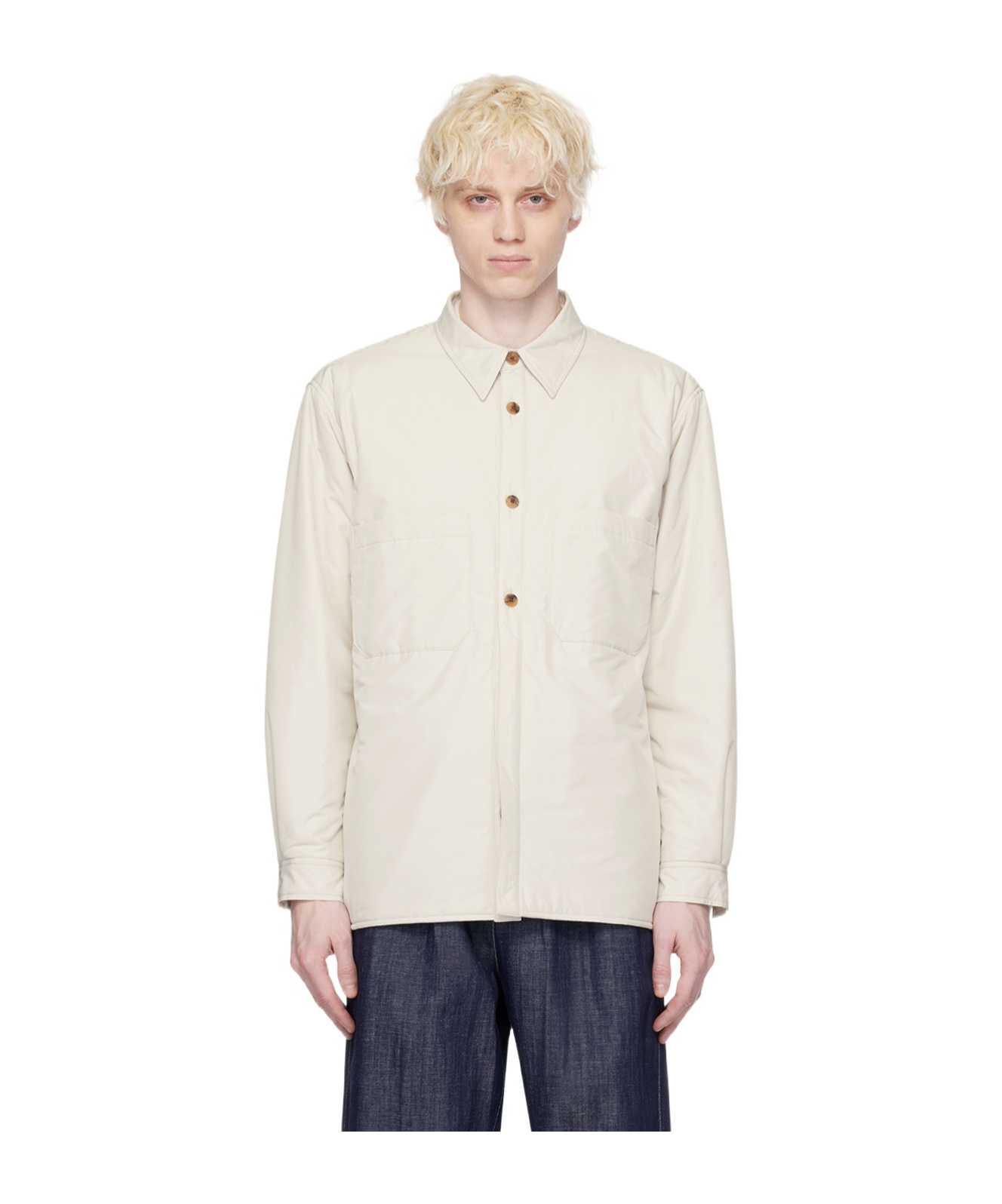Le 17 Septembre Long-sleeved Casual Jacket In White