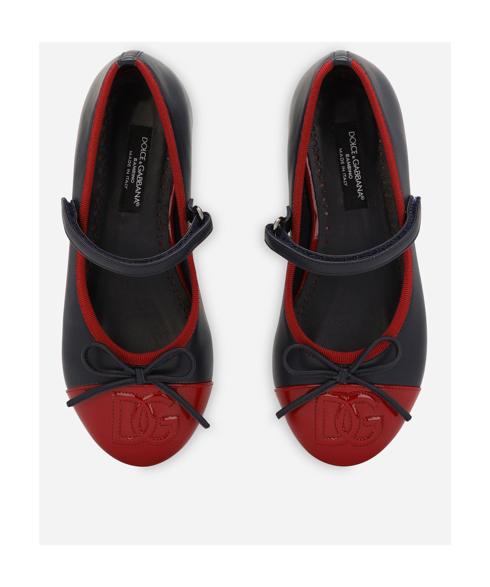 Dolce & Gabbana Bow Ballet Flats In Black