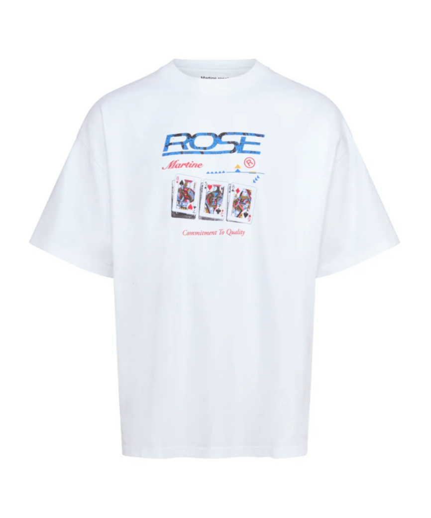 Martine Rose Graphic Print Relaxed Fit T-shirt In Blue