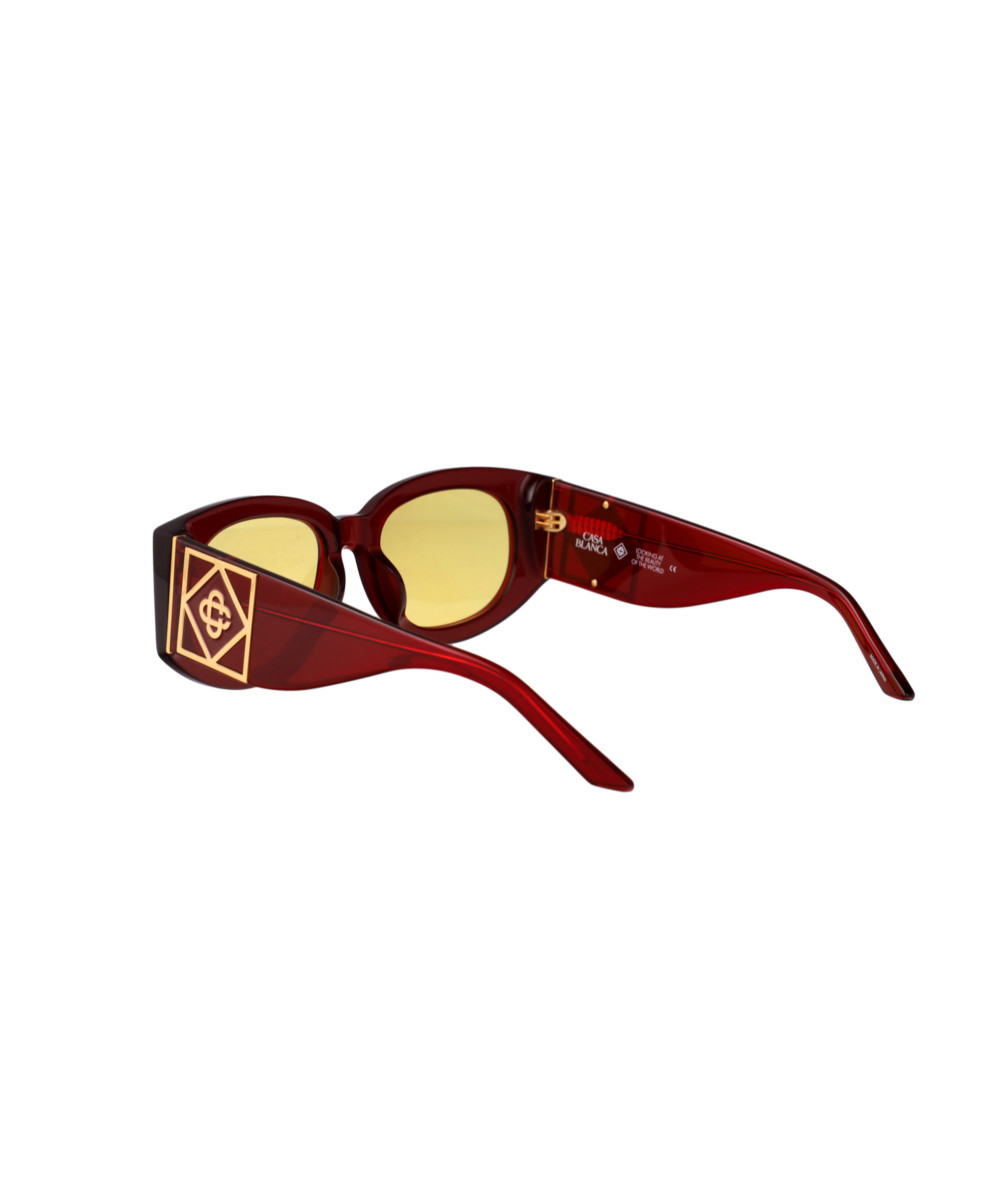 Casablanca Geometric Sunglasses In Red