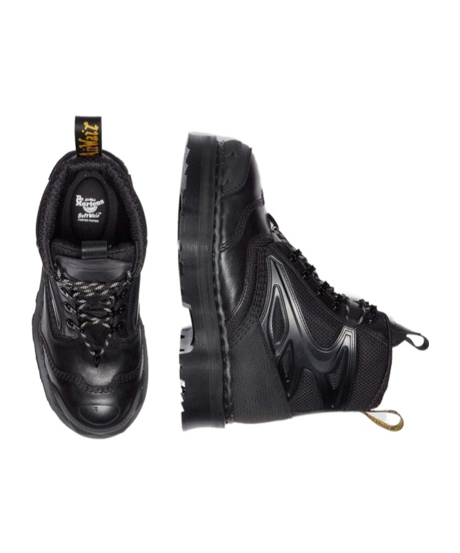 Dr. Martens' Exoshield Xx01 Steel Toe Leather Boots In Black