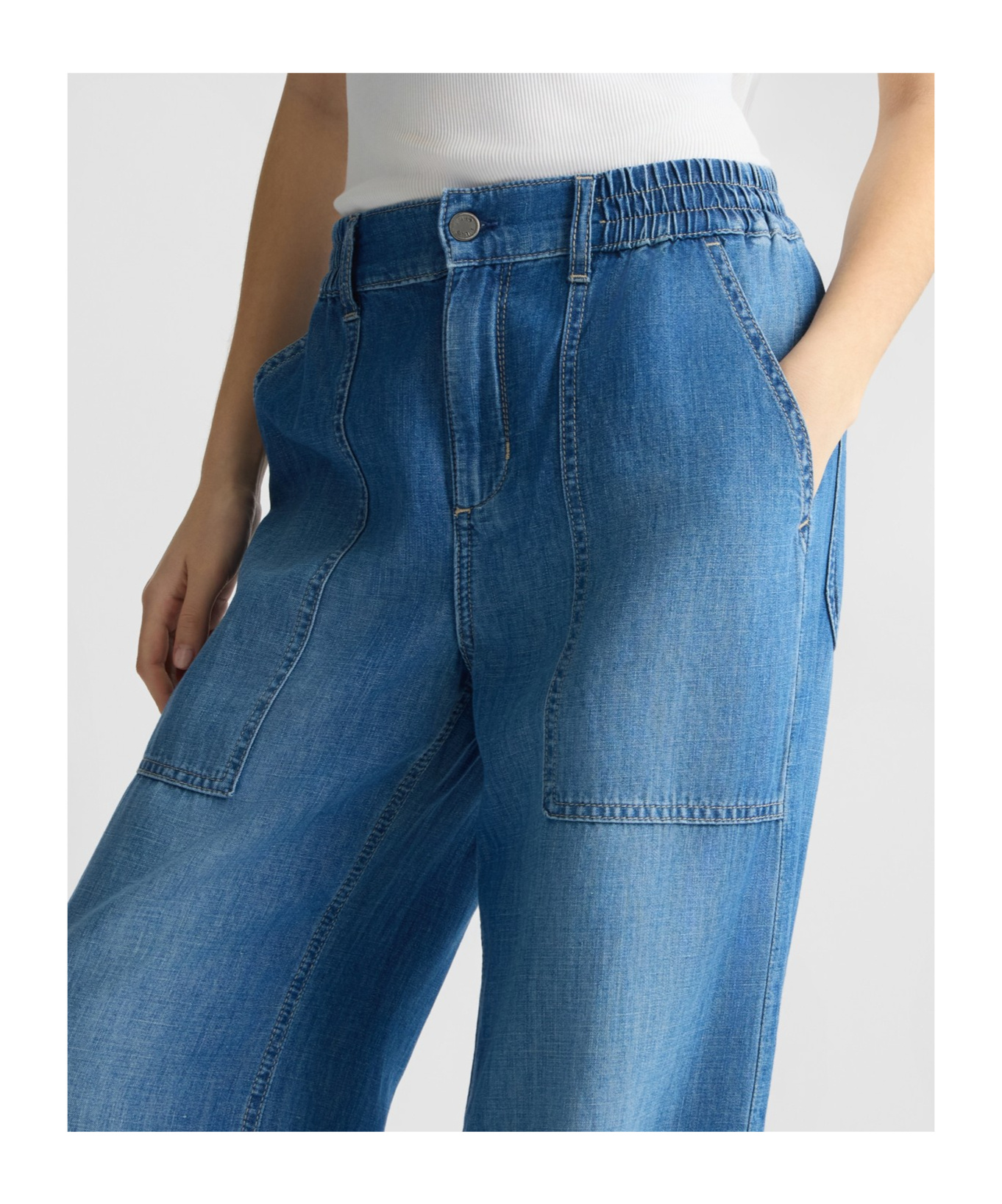 Liu •jo Liu Jo Flared Denim Trousers In Blue