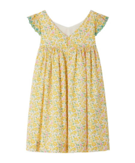 Bonpoint Emina Embroidered Dress In Nude