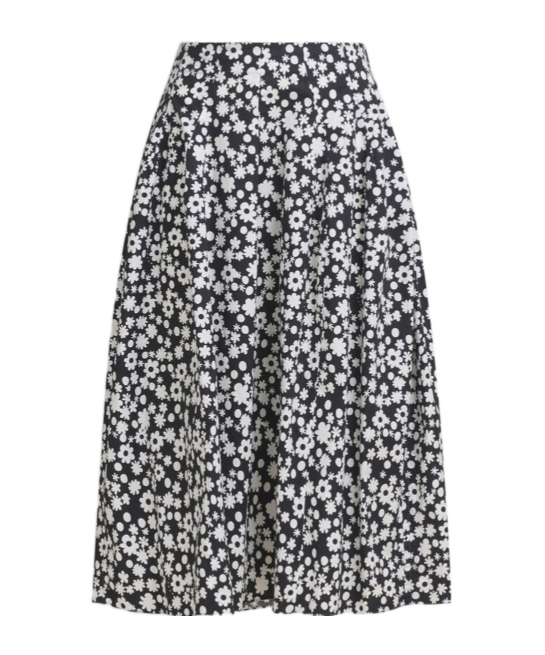 Marni Floral Print Midi Dress In Gray