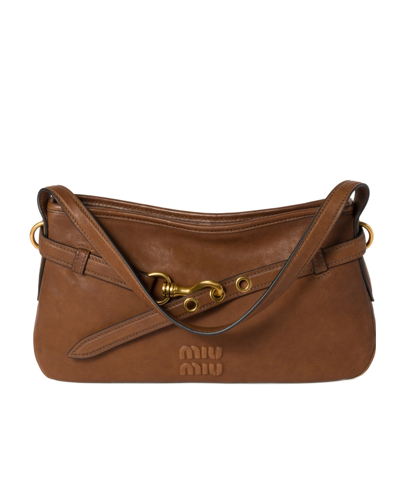 Miu Miu Medium Aventure Nappa Leather Shoulder Bag