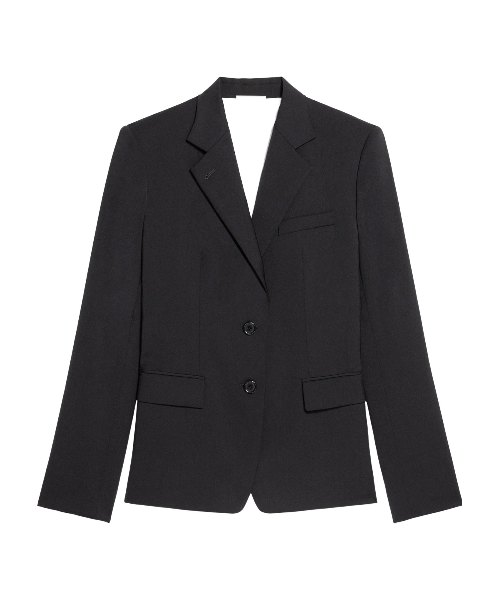 Helmut Lang Single-breasted Wool Blazer In Black