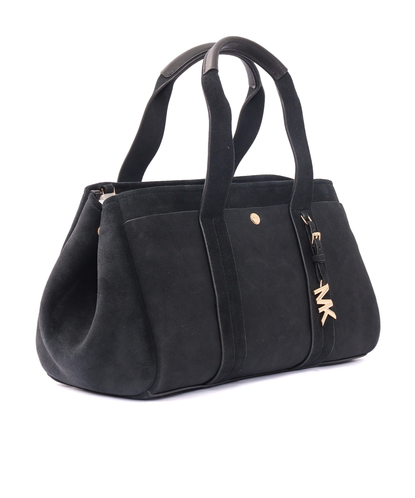 Michael Kors Structured Leather Cross-body Bag In Black