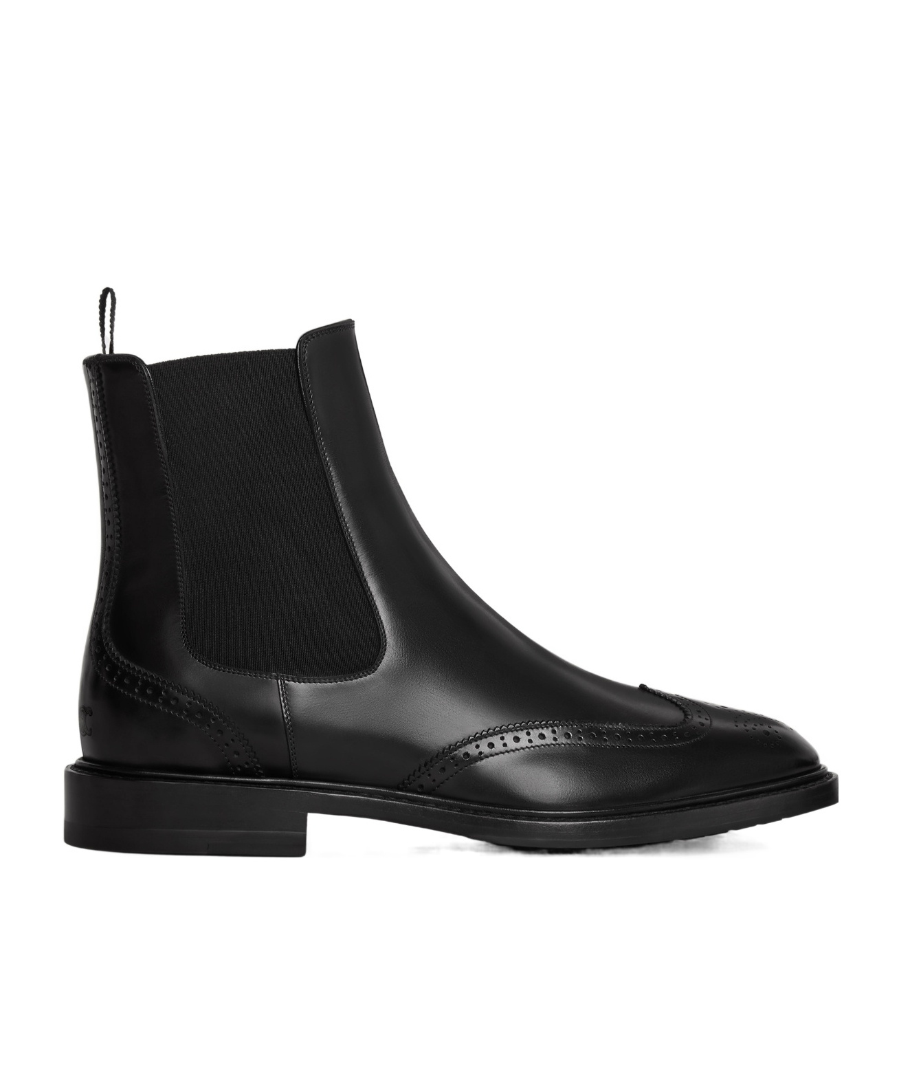 Celine Round-head Short Boots In Black
