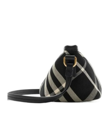 Shop Burberry Vintage Check Mini Bag In Black