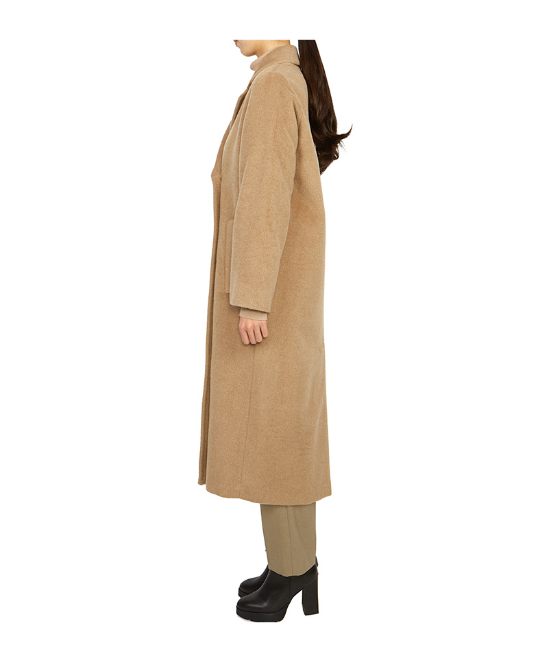 Weekend Max Mara Wool Double-breasted Coat In Nude