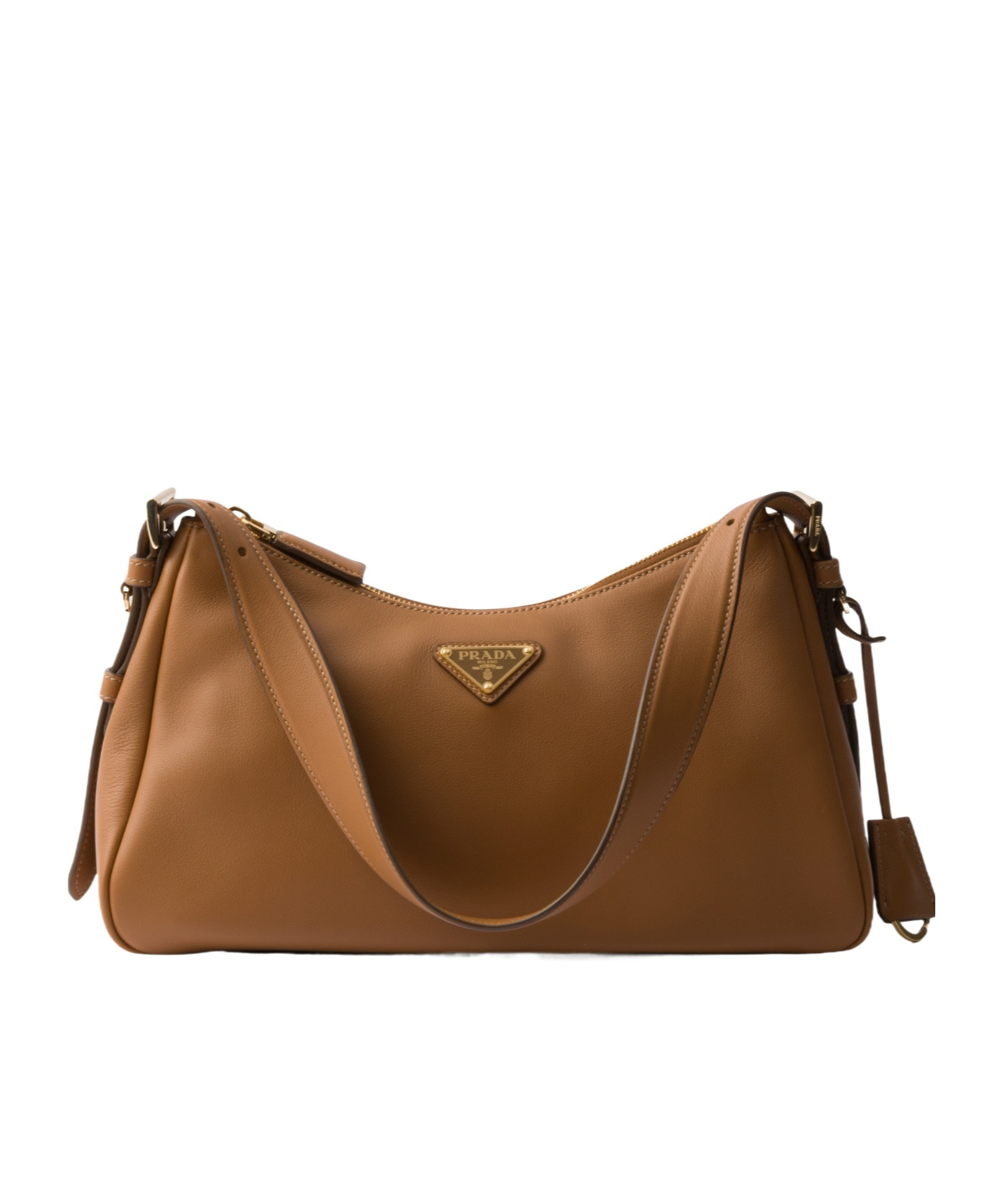 Prada Womens Brown Aimée Medium Suede Shoulder Bag In Brown