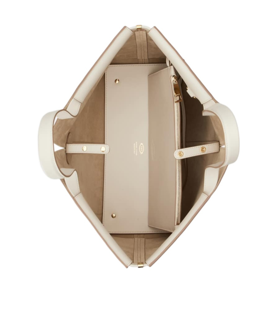 Tod's Double-handle Handbag In White