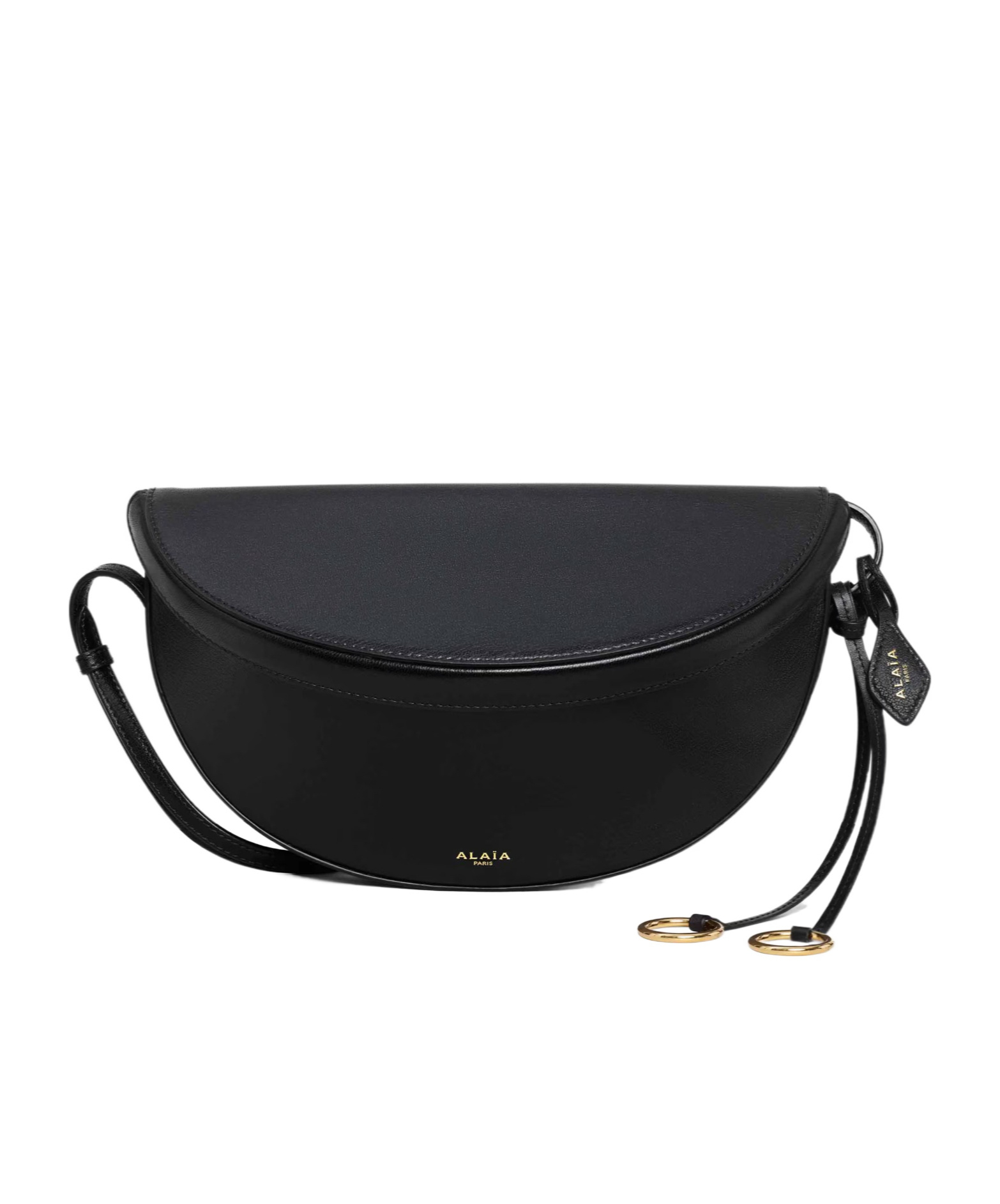 Alaïa Hip East West Bag In Goatskin In Black
