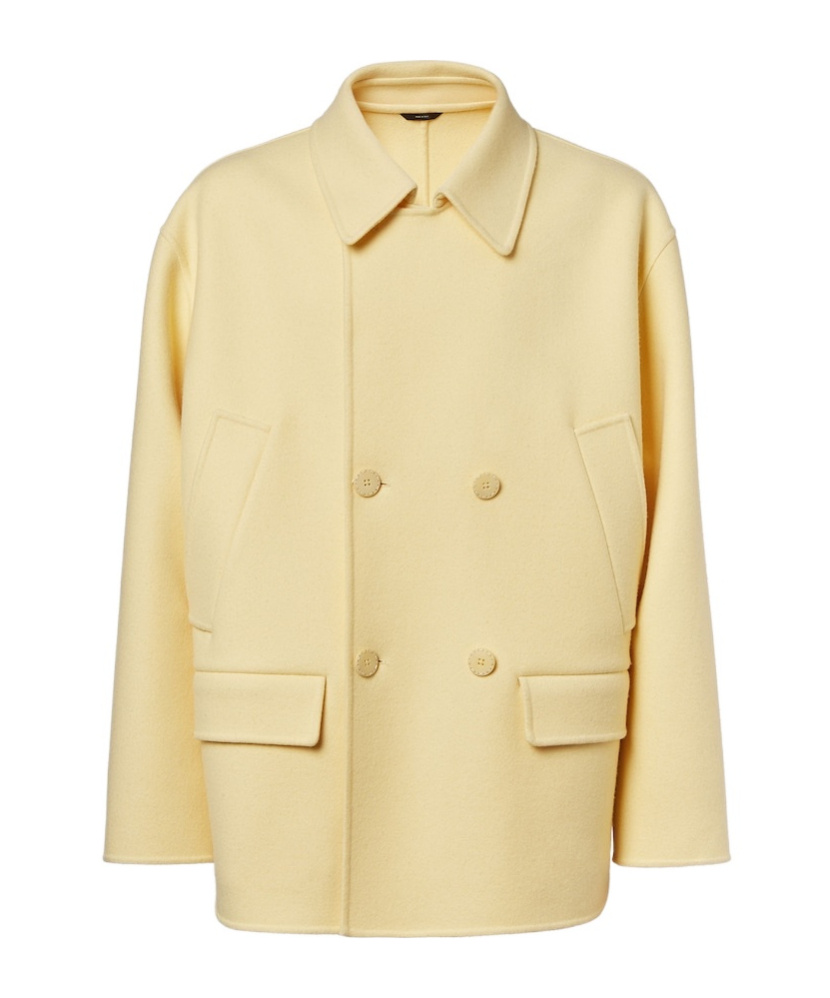 Fendi Caban Coat Coats And Trench Coats Yellow In Yellow