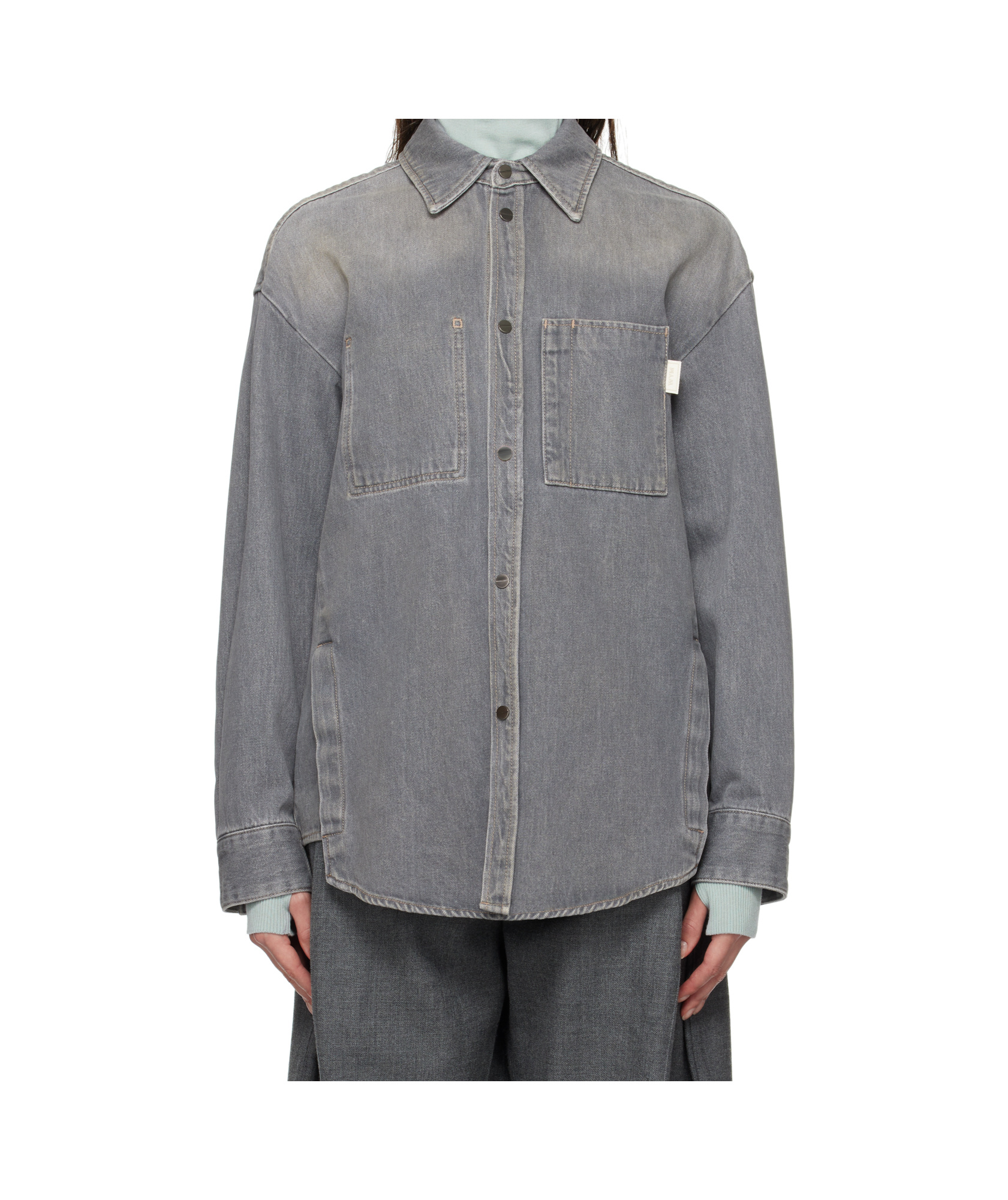 WOOYOUNGMI LONG-SLEEVED DENIM SHIRT