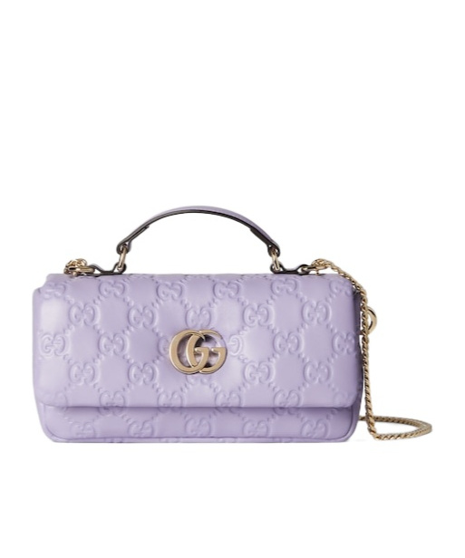Gucci Gg Milano Small Top Handle Bag In Purple