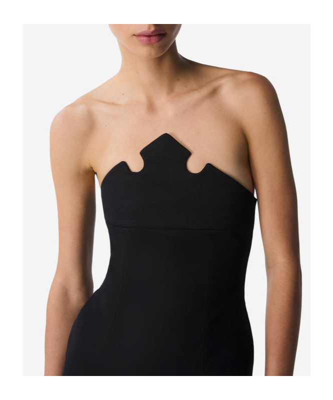 Coperni X Disney Bustier-kleid Mit Kronenform In Black