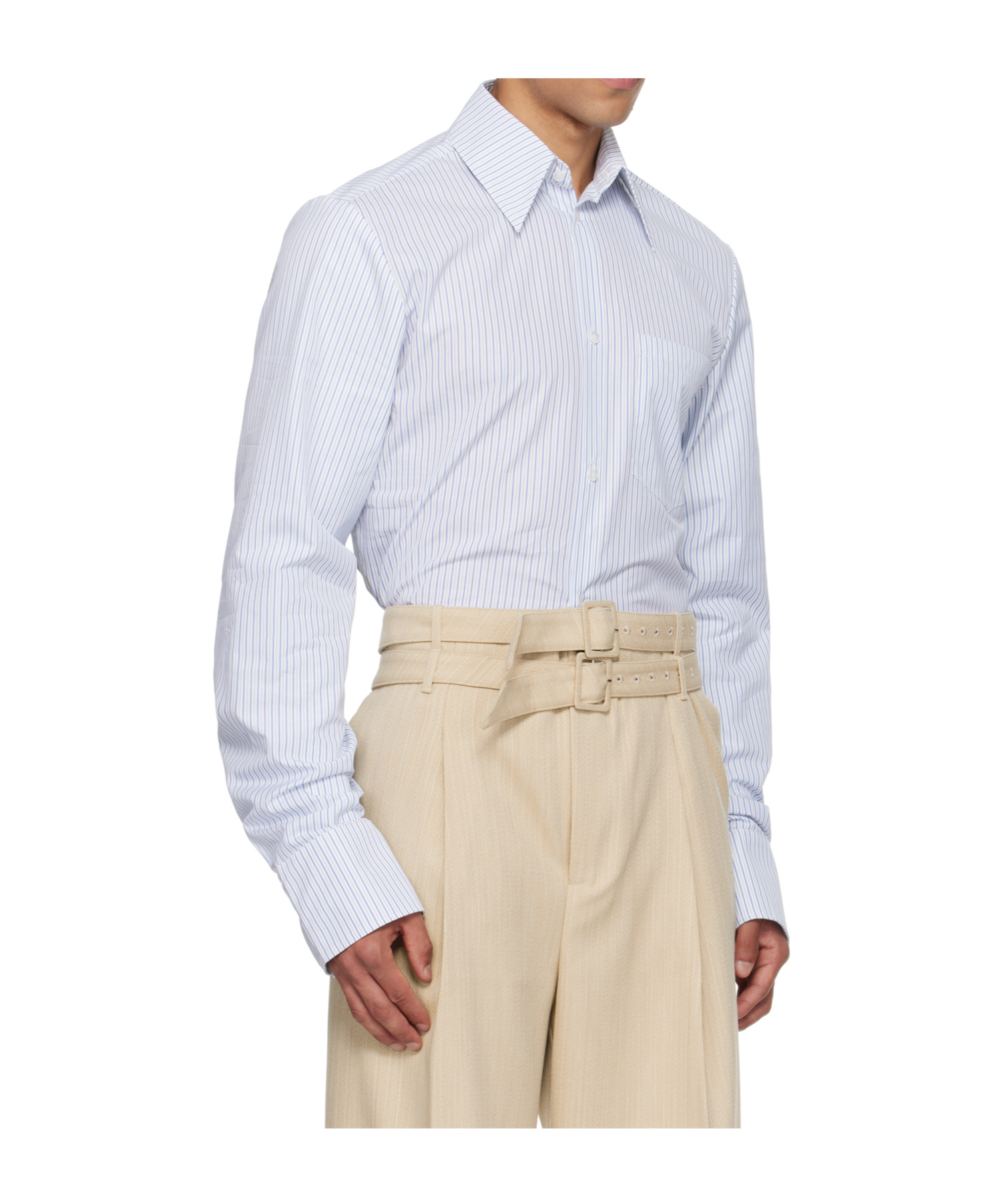 Egonlab Double Sleeves Shirt In White