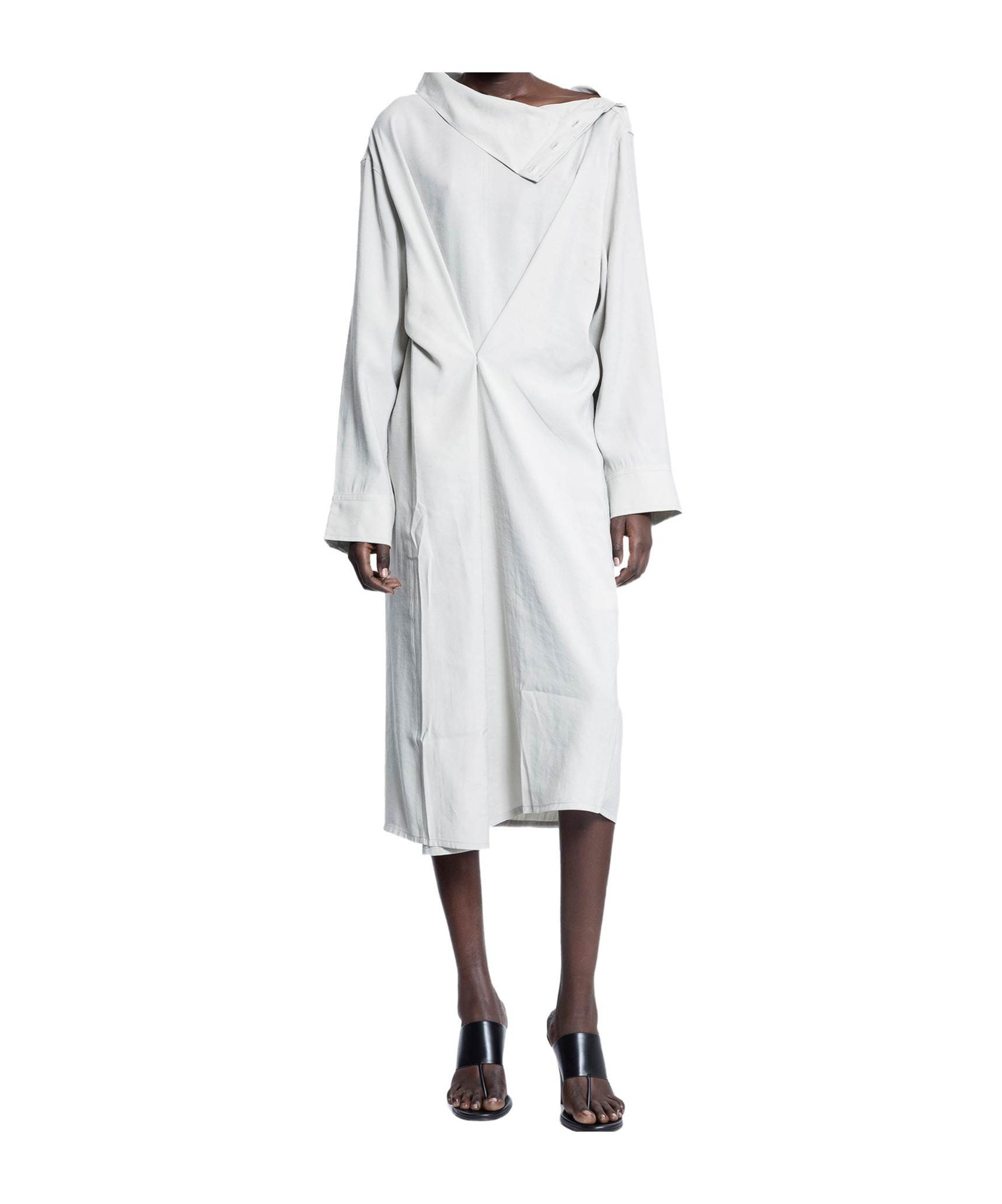 Studio Nicholson Leat High-neck Draped Dress