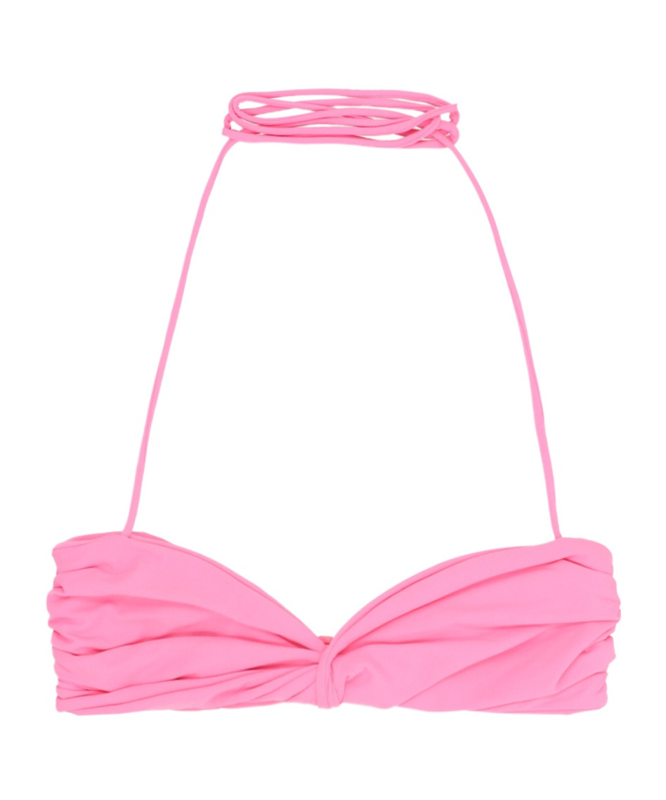 Magda Butrym Knotted Bikini Top In Pink