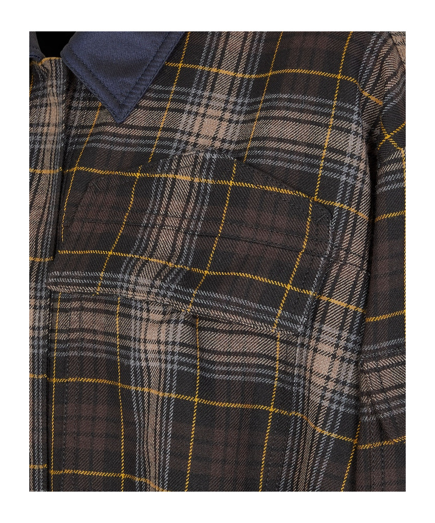 Fendi Checked Cropped Bomber Jacket In Black