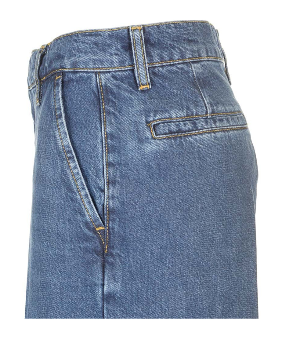 Frame Belt-loop Jeans In Blue