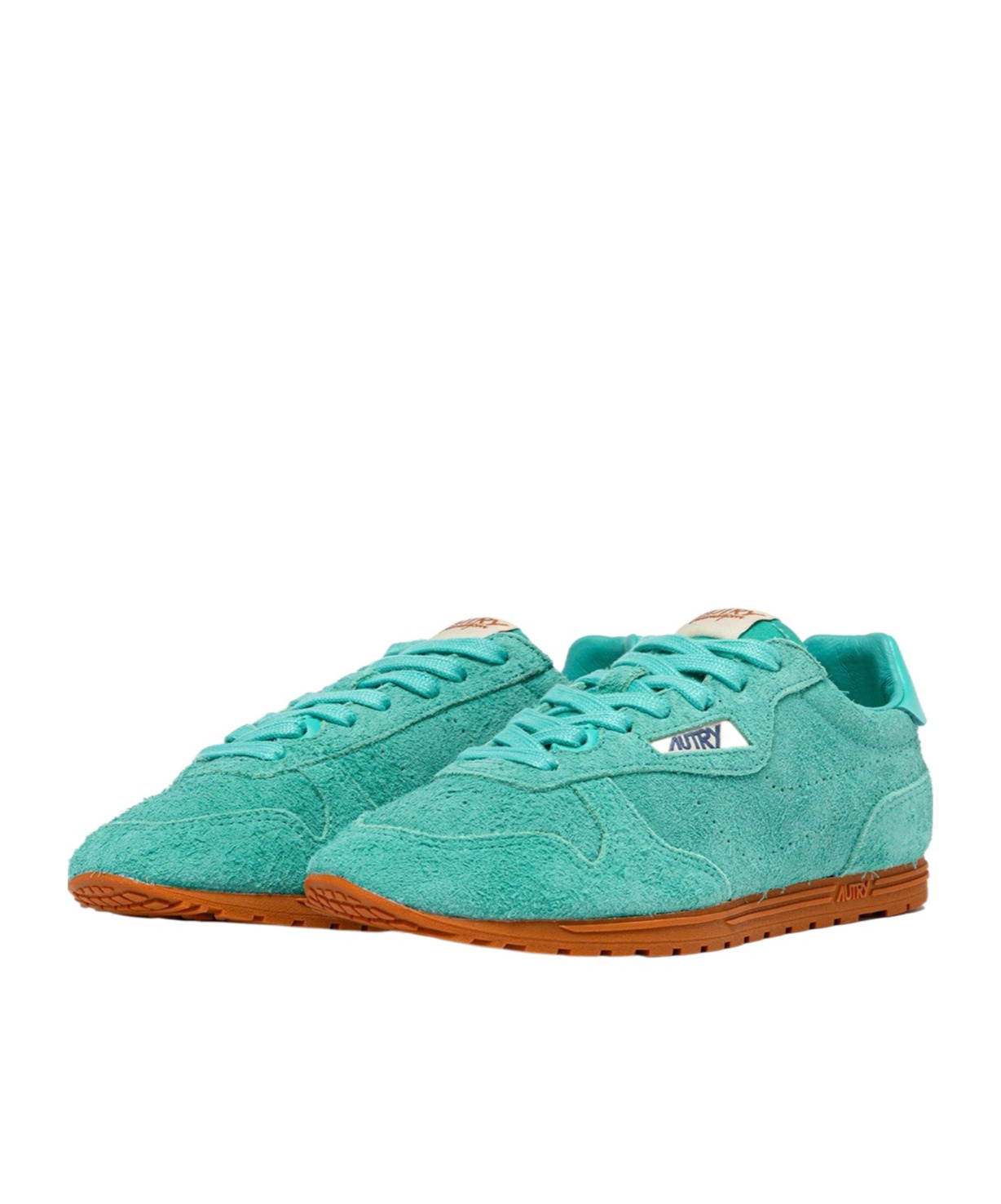 Shop Autry Lace-up Low-top Sneakers In Green