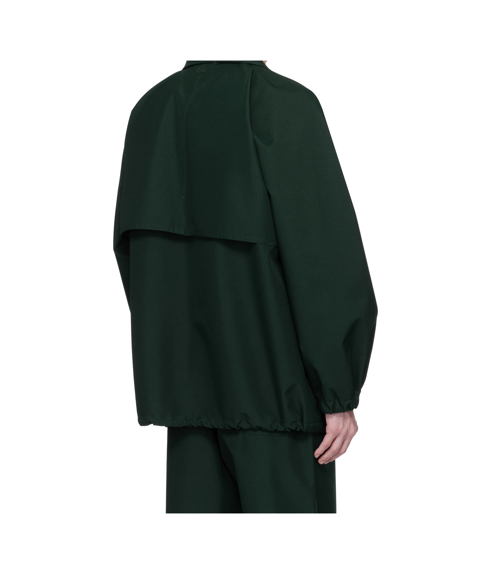 Lacoste Green Runway Canvas Track Jacket In Green
