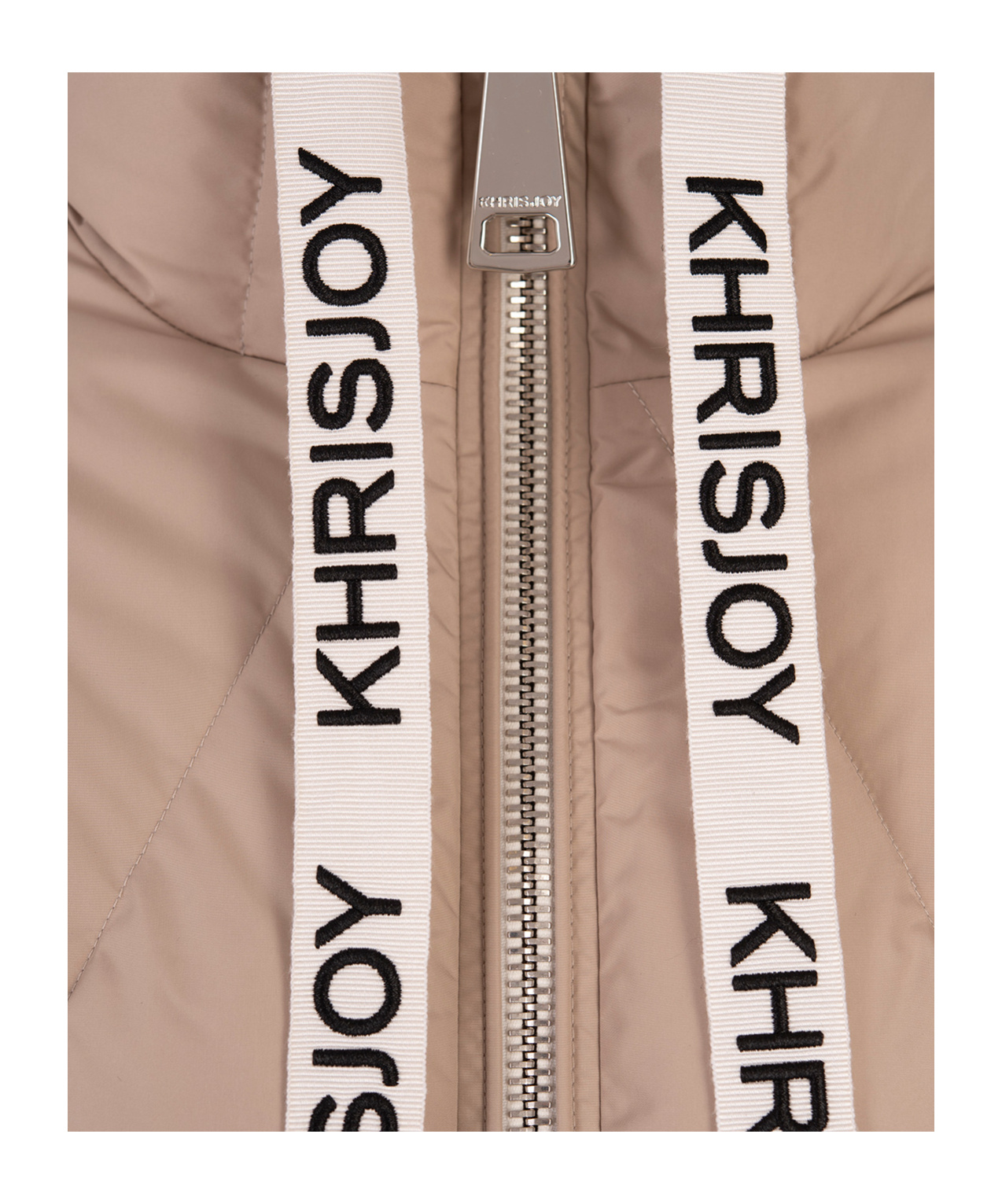 Khrisjoy Zippered Down Jacket In Nude
