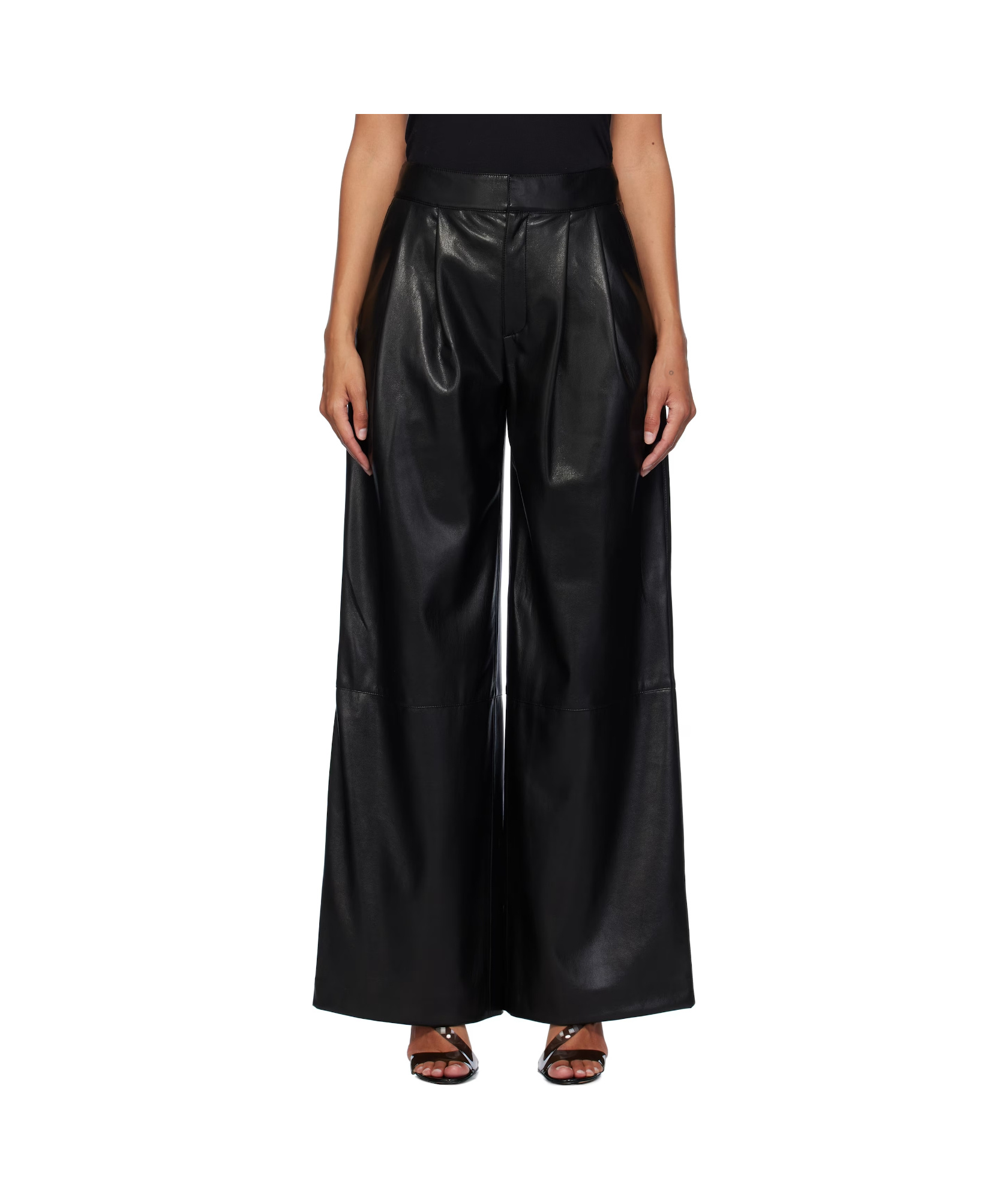 Hugo Boss Wide-leg Casual Pants In Black