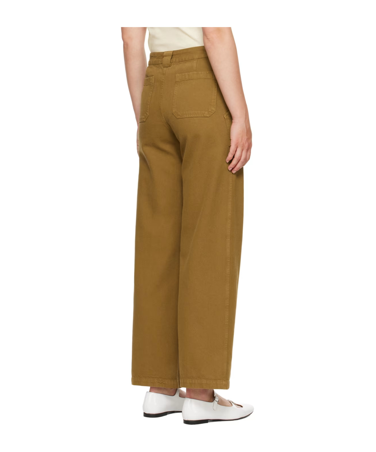 Apc Sidney Belt-loop Casual Pants In Brown