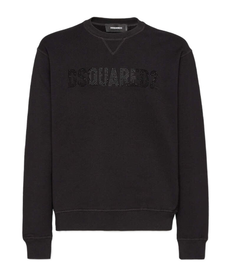Dsquared2 Dsquared Black Cotton Sweatshirt In Black