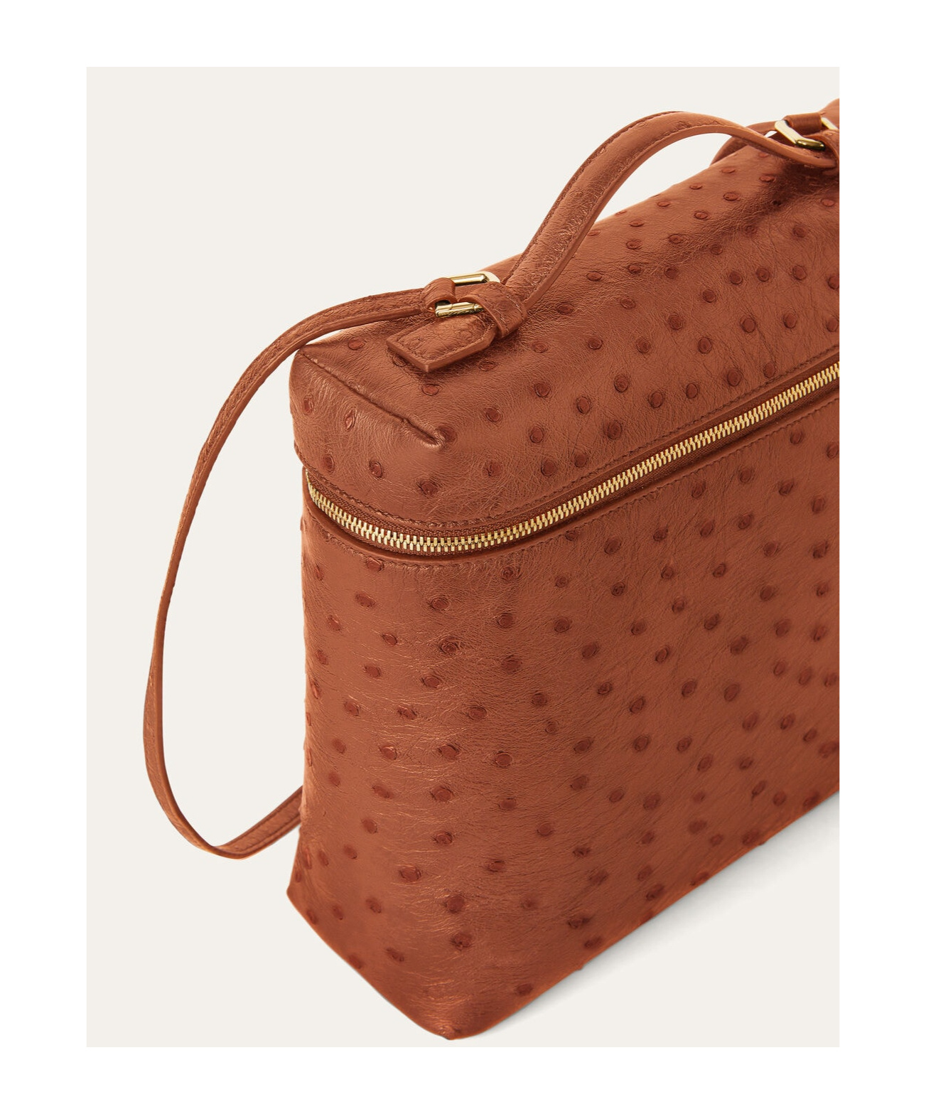 Loro Piana Signature Extra Pocket Backpack In Cognac/sun Gold