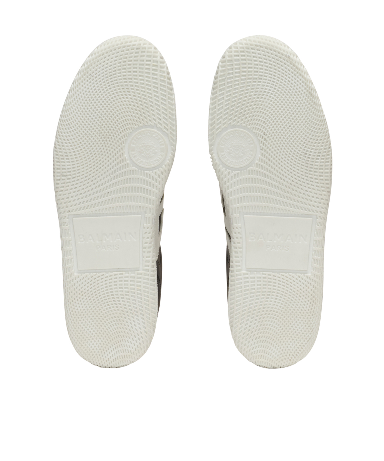 Balmain Swan Sneakers Smooth Leather Rubber Sole In Multi