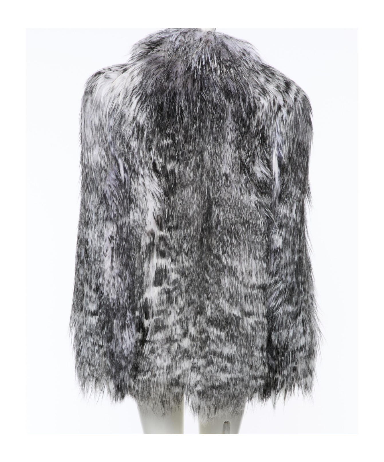 Valentino Long-sleeved Fur In Gray