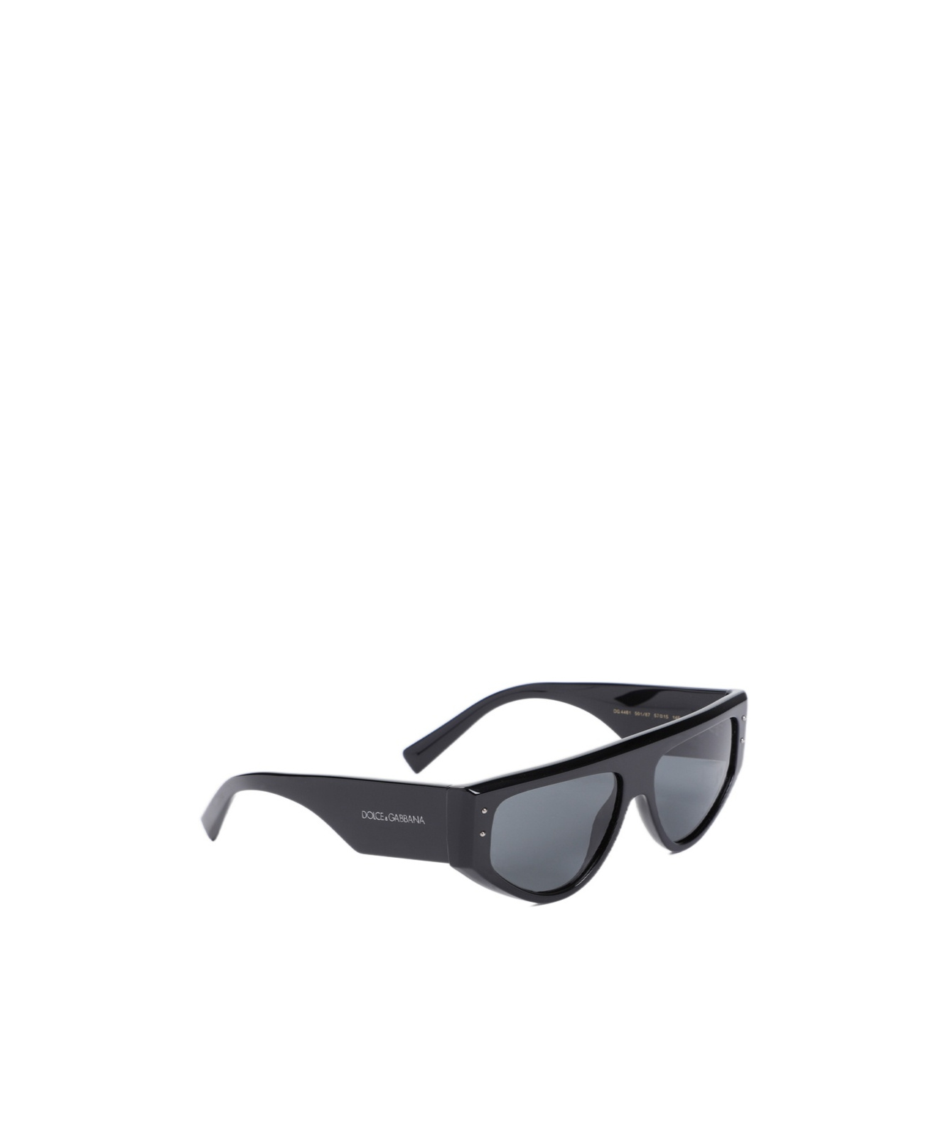 Dolce & Gabbana Rectangular Logo Sunglasses In Gray
