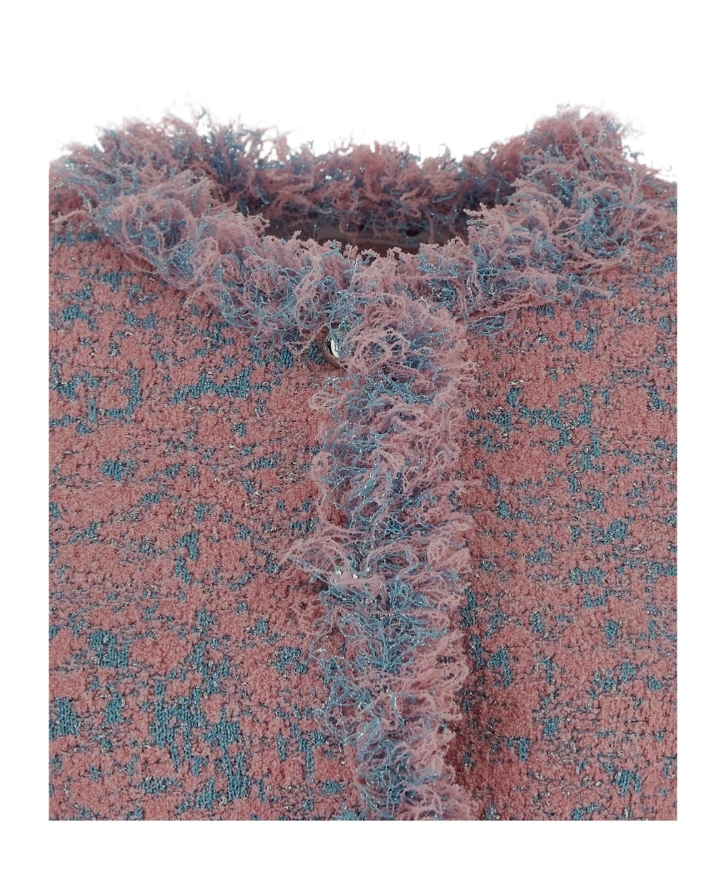 RABANNE FRAYED-DETAIL JACKET