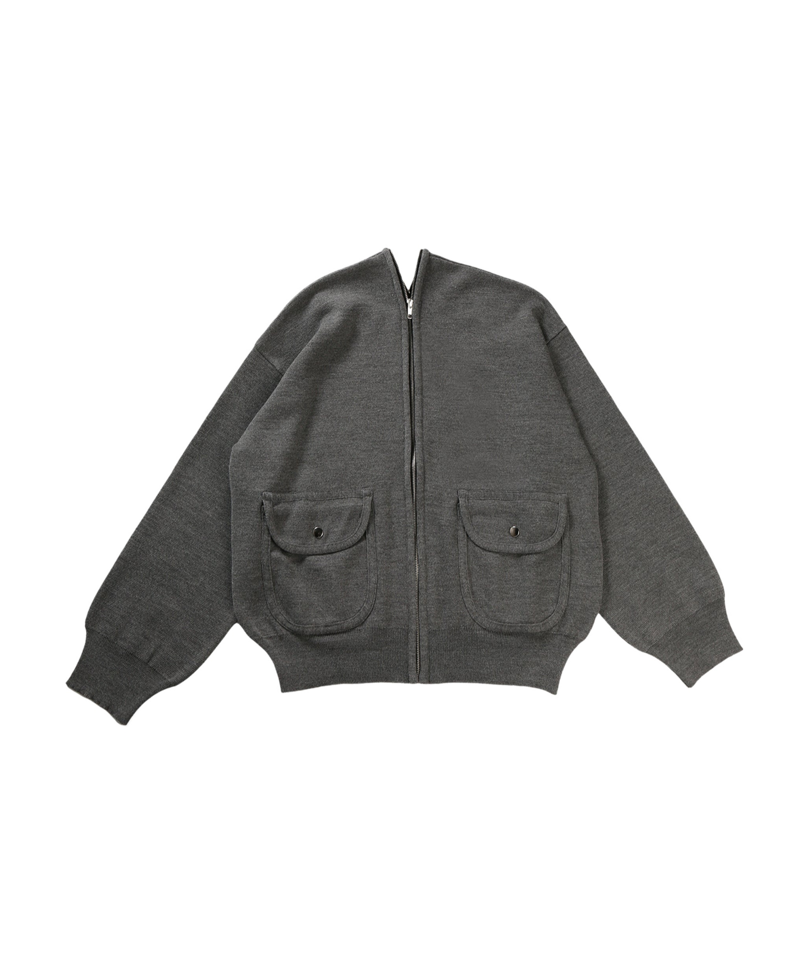 Magliano Gerri Knitted Bomber In Darkgrey