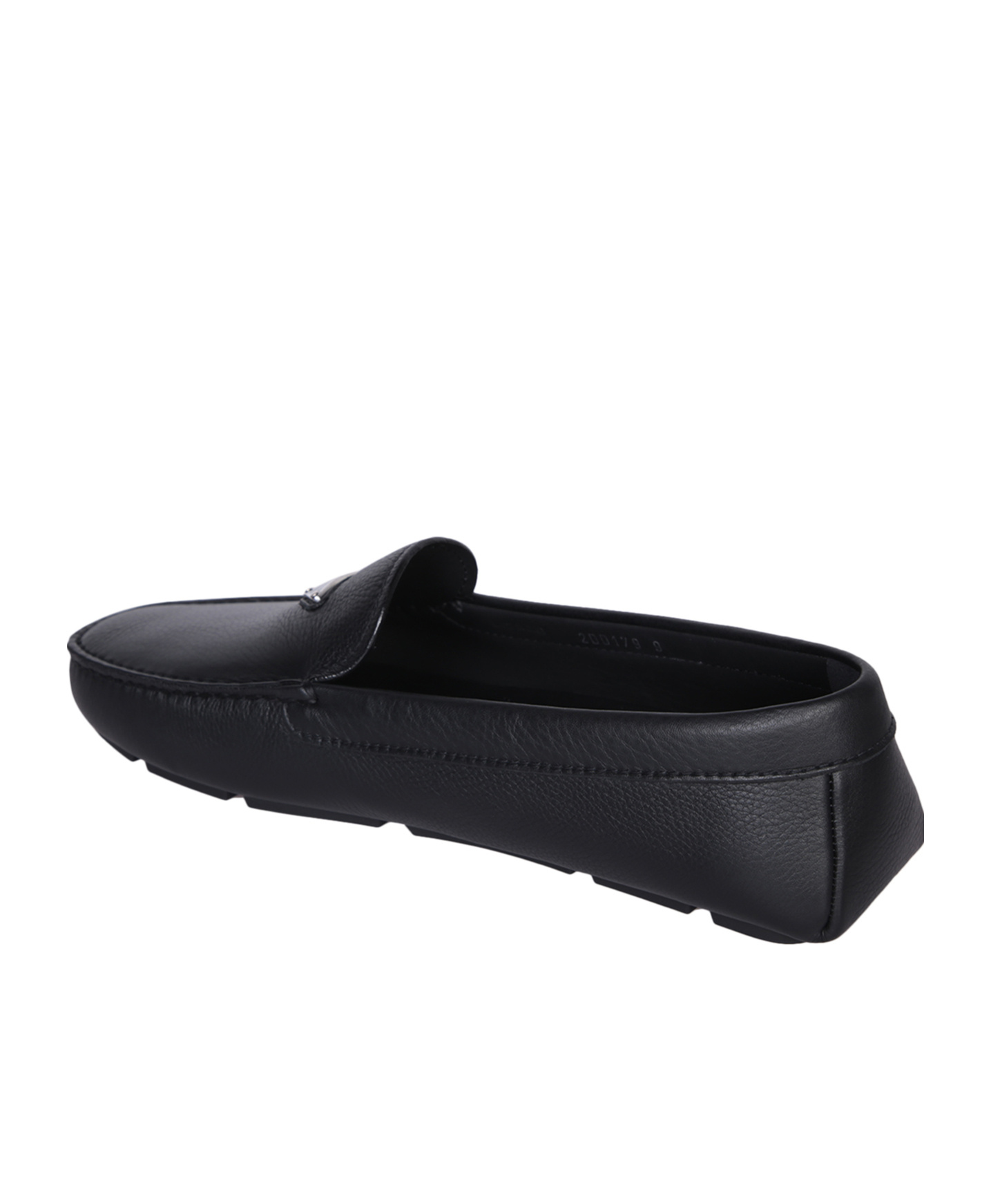 Prada Drive Leather Loafers In Black