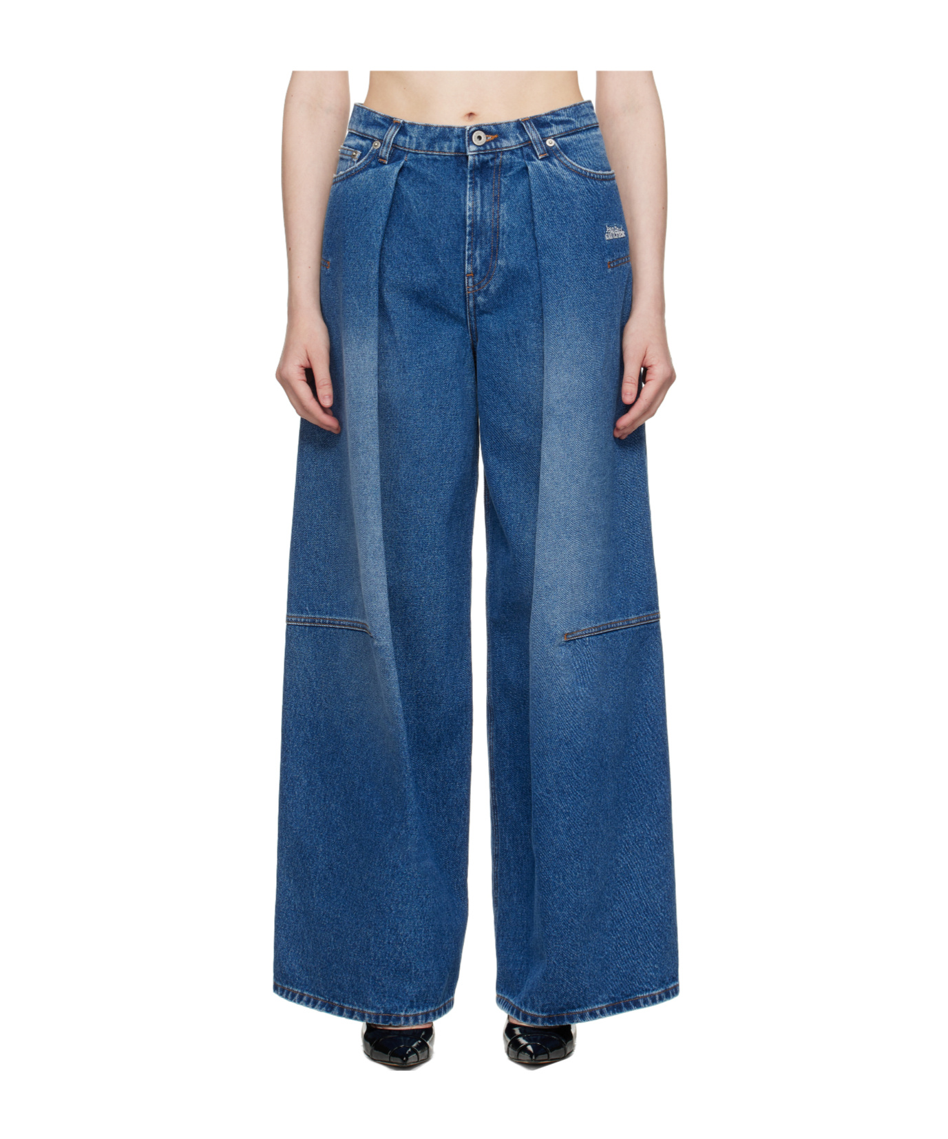Jean Paul Gaultier Denim Jean With Foam Detail On The Back