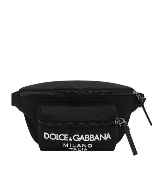 Dolce & Gabbana Kids' Logo-print Belt Bag In Black