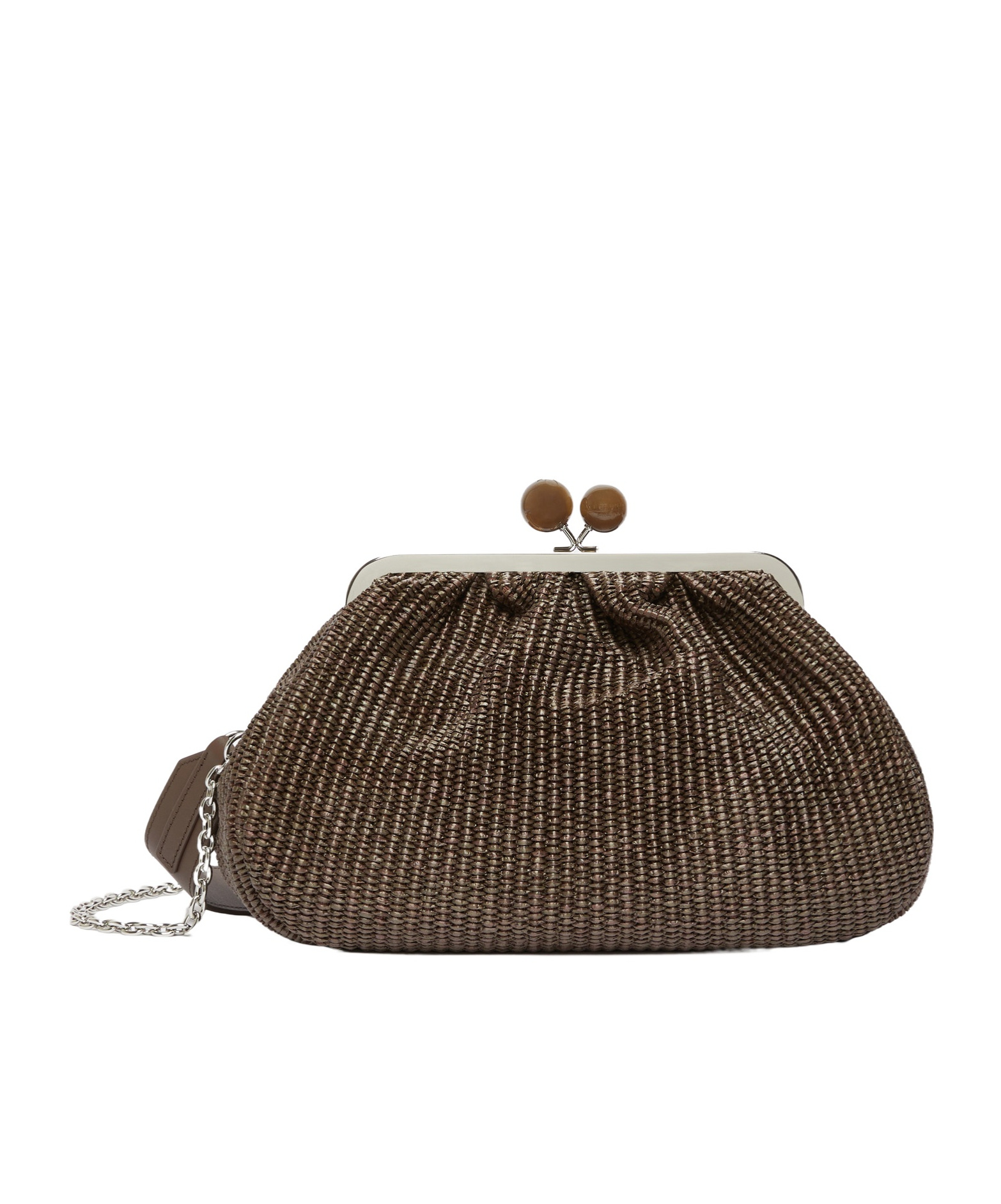 Weekend Max Mara Fortuna Chained Medium Pasticcino Bag In Multicolor