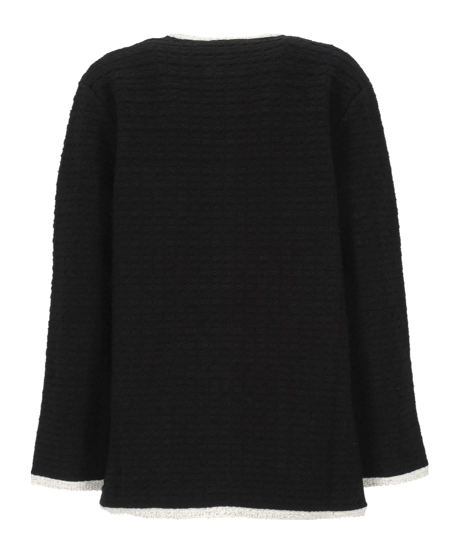 Gucci Long-sleeved Knitted Cardigan In Black