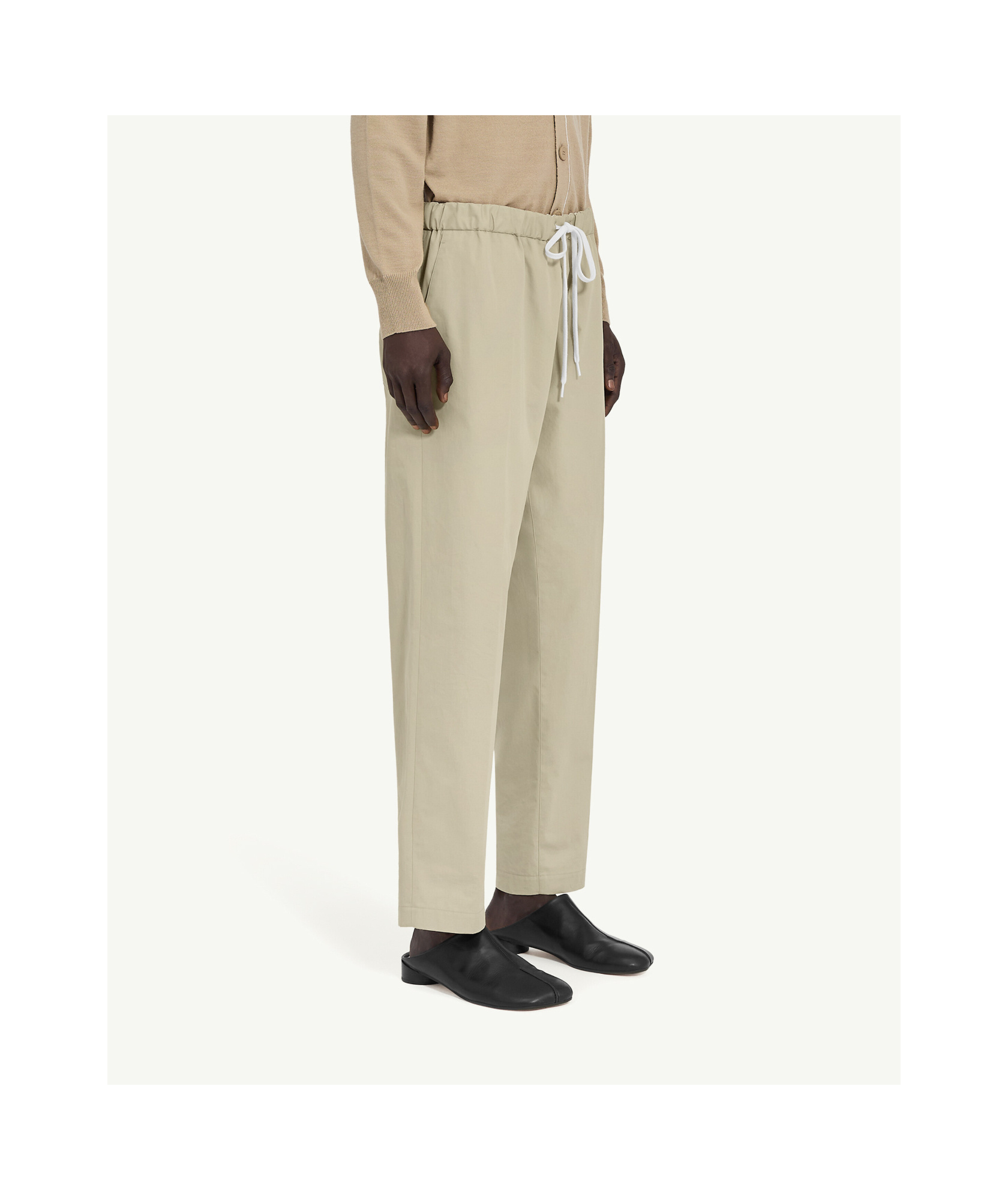 Mm6 Maison Margiela Single-stitch Logo Track Pants In Nude