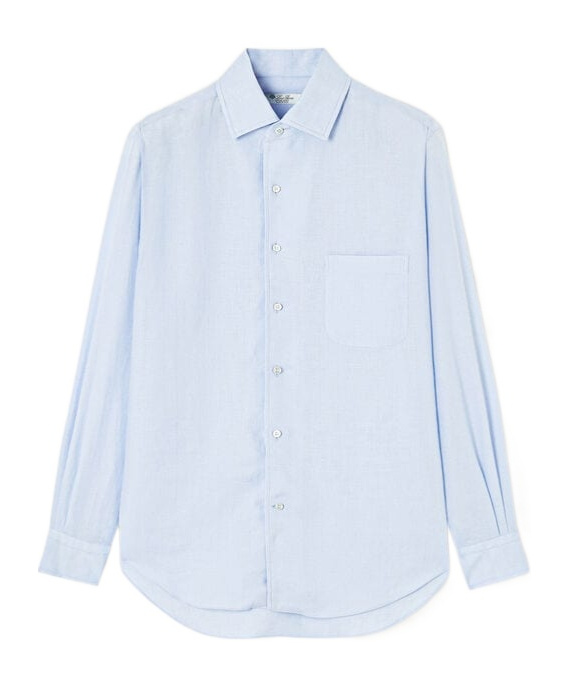 Loro Piana Light Blue-grey Shirt In Blue