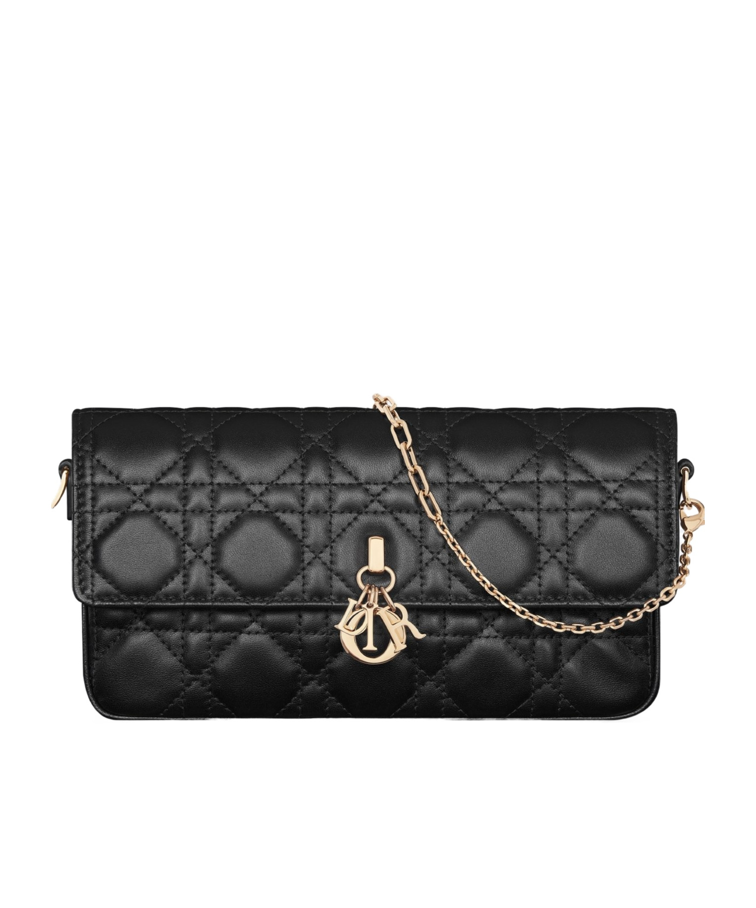 Dior My  Pouch With Chain In Black