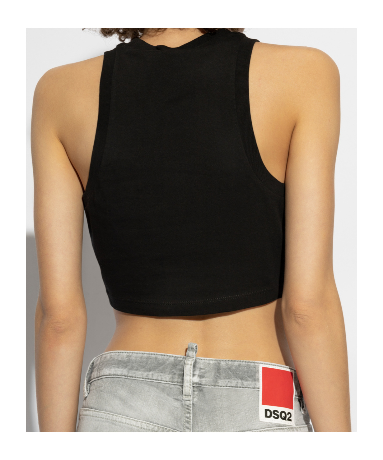 Dsquared2 Mini Fit Icon Tank Top In Black