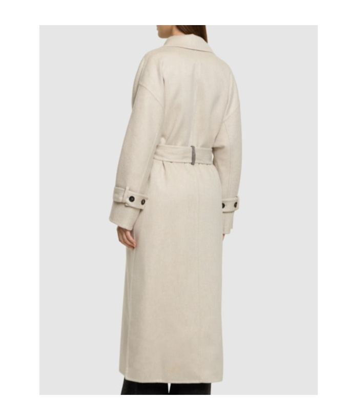 Brunello Cucinelli Belted Cashmere Midi Coat