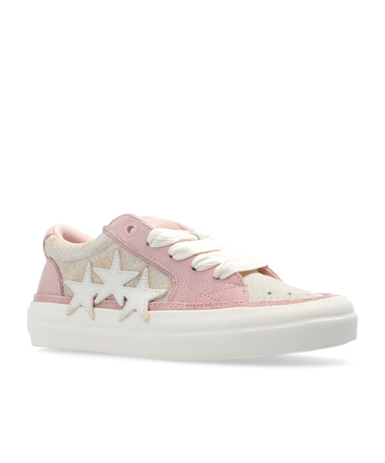 Amiri Sunset Skate Star-patch Leather Sneakers In White