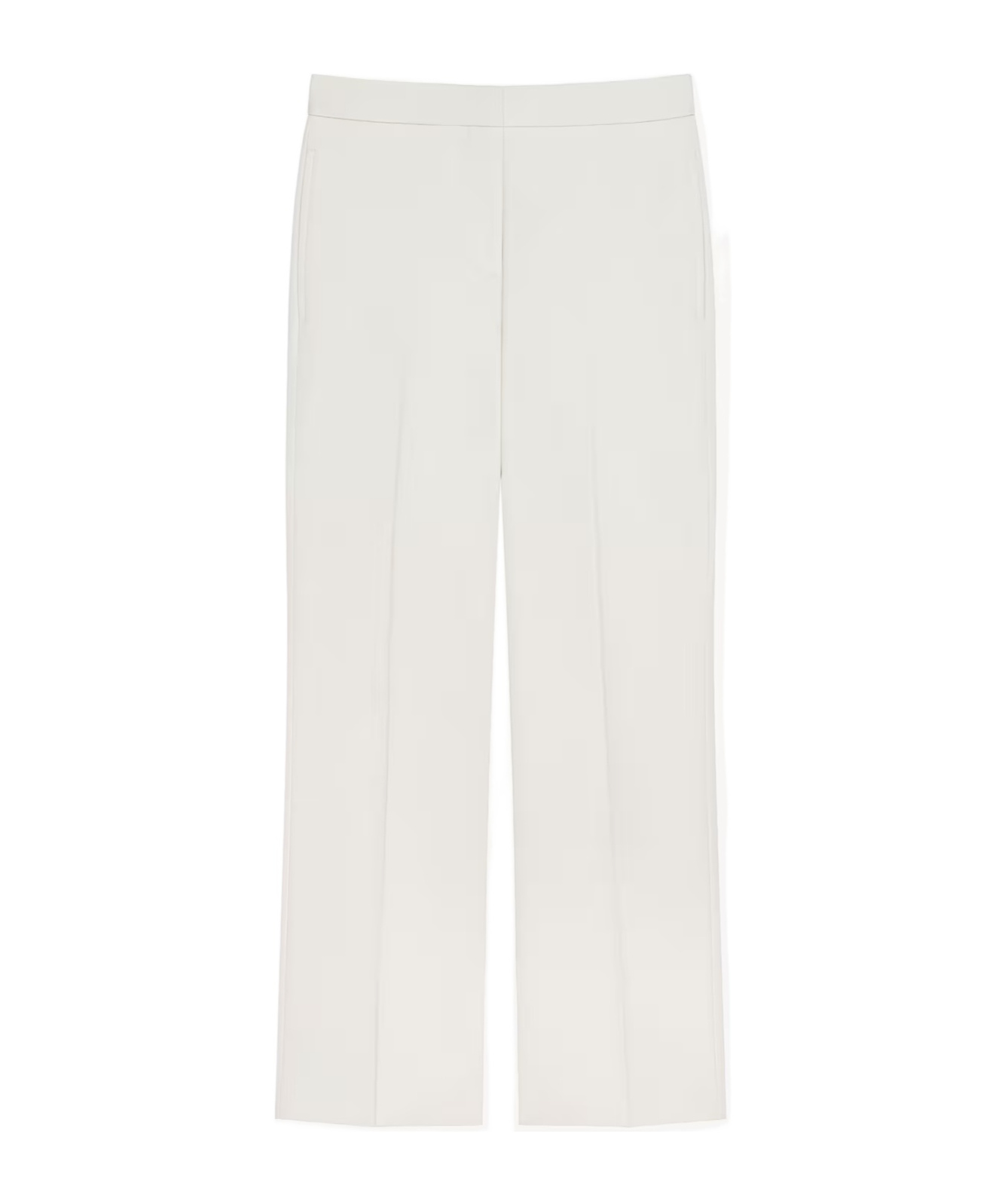 Givenchy High-waist Tailored Cropped Trousers In White